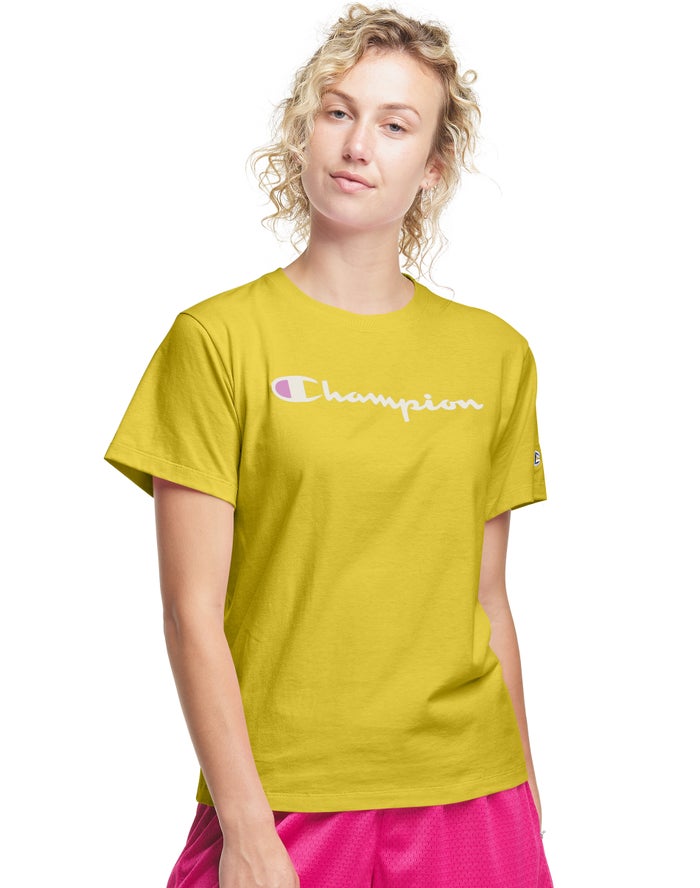 Champion Classic T-Shirt Dames - Geel - Belgie 4986HDITV